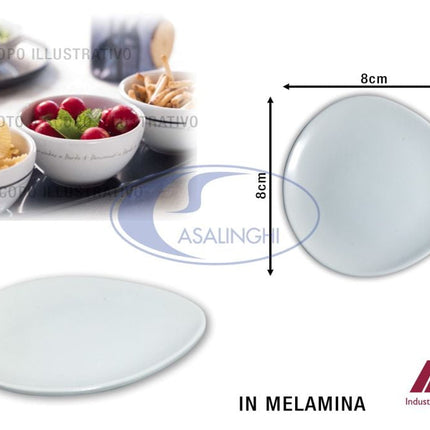 Ilsa Piattino Melamina Cm.10x10x1h Avorio Ilsa