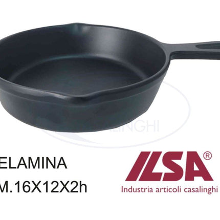 Ilsa Padellina Melamina Cm.11x11x3h Nero Ilsa