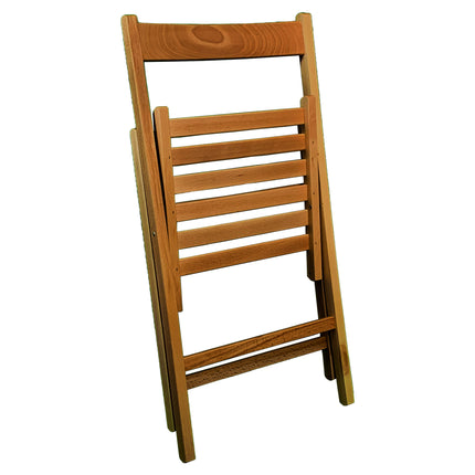 Sicignano Sedia Pieghevole Classica In Legno Di Faggio: Design Tradizionale E Robusta Funzionalità
