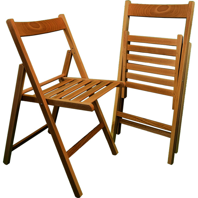 Sicignano Sedia Pieghevole Classica In Legno Di Faggio: Design Tradizionale E Robusta Funzionalità