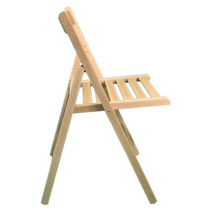 Sicignano Sedia Pieghevole Classica In Legno Di Faggio: Design Tradizionale E Robusta Funzionalità