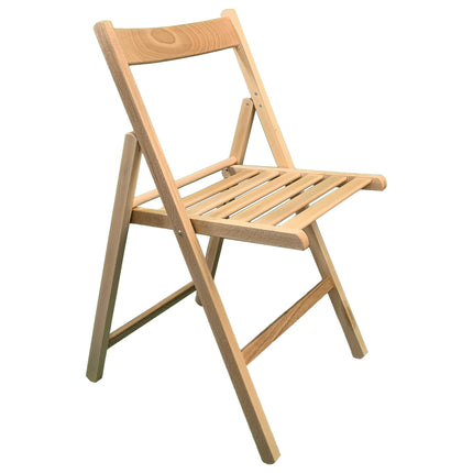 Sicignano Sedia Pieghevole Classica In Legno Di Faggio: Design Tradizionale E Robusta Funzionalità