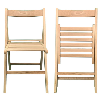 Sicignano Sedia Pieghevole Classica In Legno Di Faggio: Design Tradizionale E Robusta Funzionalità