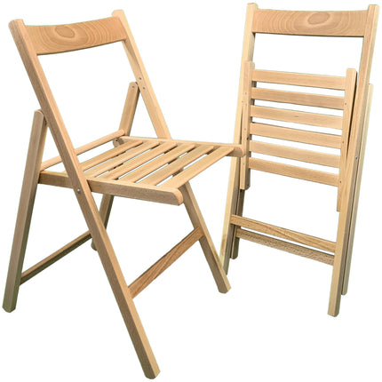 Sicignano Sedia Pieghevole Classica In Legno Di Faggio: Design Tradizionale E Robusta Funzionalità