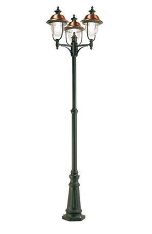 Sovil Lanterna Palo Linea Rustica E27 con Luci Multiple Design Classico Vintage