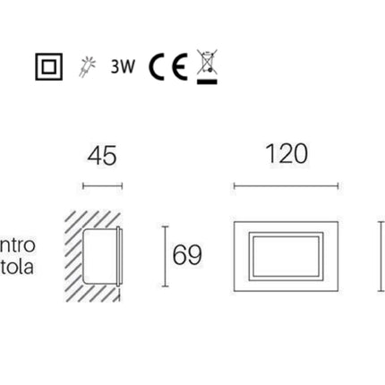 Sovil Faretto Incasso Aperto 3W Led Efficienza Luminosità e Design Moderno Sovil