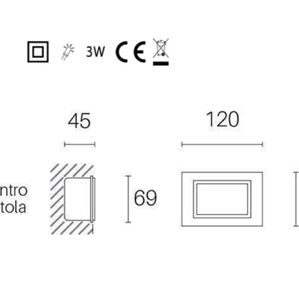 Sovil Faretto Incasso Aperto 3W Led Efficienza Luminosità e Design Moderno