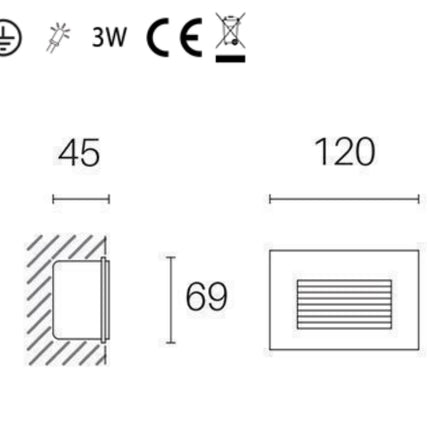 Sovil Faretto Incasso Dente 3W Led Efficienza e Design per Illuminazione Interna