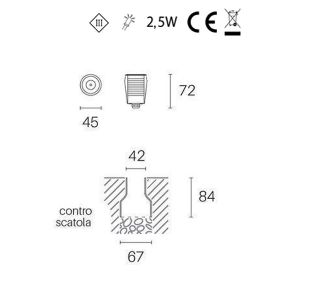 Sovil Faretto Calpestabile e Basculante con Led a Bassa Potenza e Varie Temperature Colore Sovil