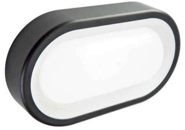 Sovil Plafoniera Ovale LED a Risparmio Energetico per Illuminazione Interna Grigio 9W Sovil