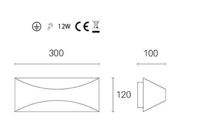 Sovil Applique LED 12W Lampada da Parete Luce 4000K Illuminazione Moderna Sovil