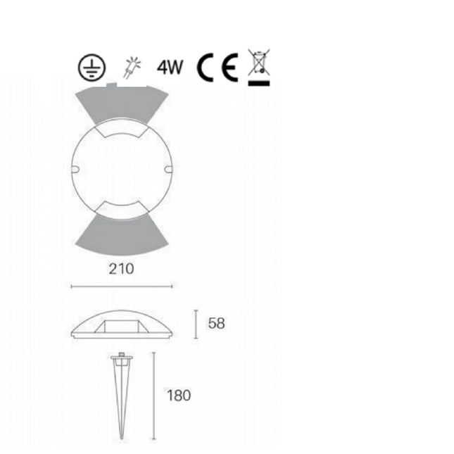 Sovil Lampada Segnapasso 2W Led 4000K