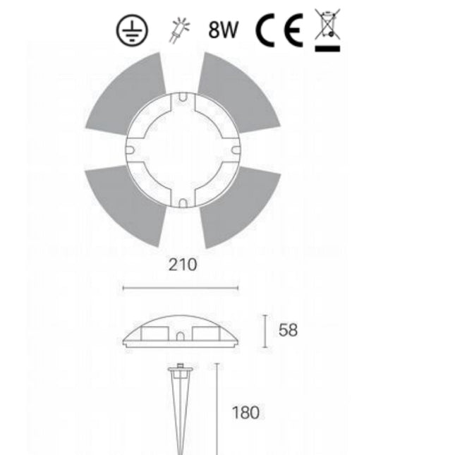 Sovil Lampada Segnapasso 4W Led 4000K