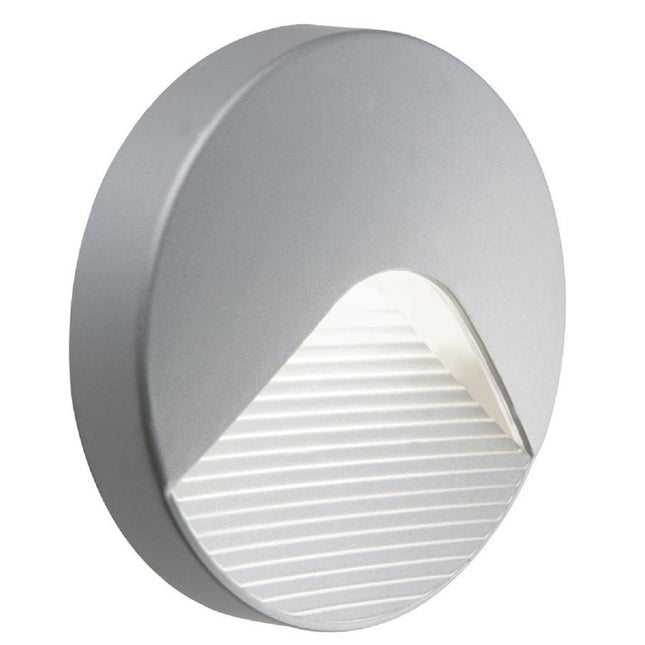 Sovil Plafoniera Tonda 'Club' Sovil Cm 12,8X2,8 Colore Alluminio - 2,2 Watt