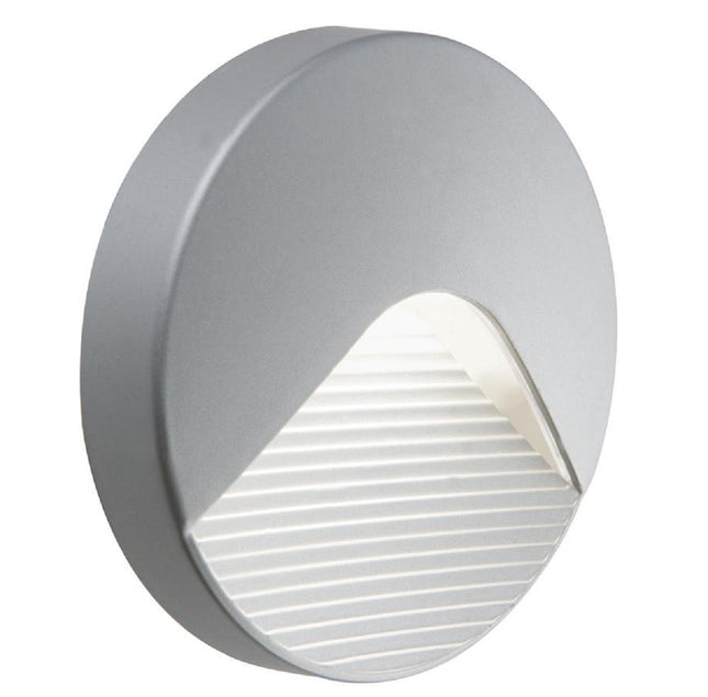 Sovil Plafoniera Tonda 'Club' Sovil Cm 12,8X2,8 Colore Alluminio - 2,2 Watt Sovil