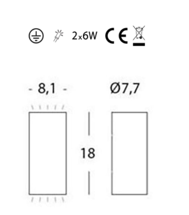 Sovil Applique LED 12W 4000K Lampada da Parete Design Moderno Illuminazione Interna Sovil