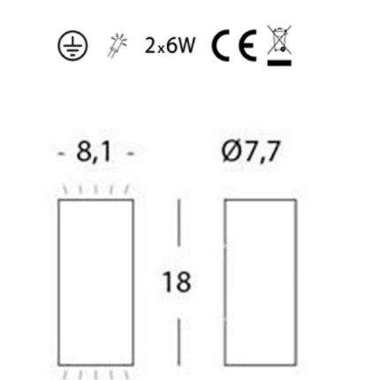 Sovil Applique LED 12W 4000K Lampada da Parete Design Moderno Illuminazione Interna Sovil
