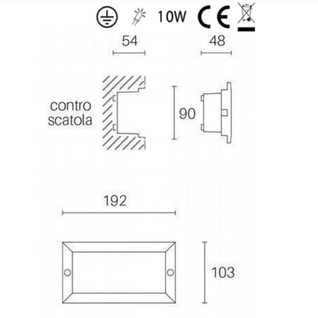 Sovil Faretto Incasso Aperto 10W Led 4000K Lampada da Incasso a Led Efficienza Energetica