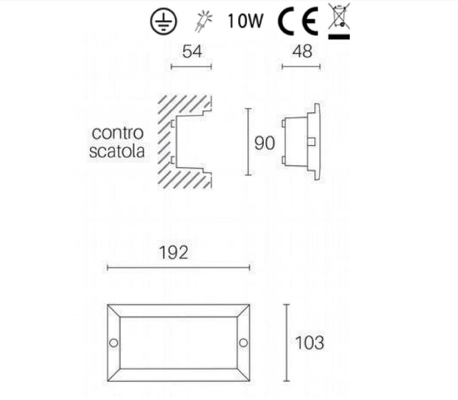 Sovil Faretto Incasso Aperto 10W Led 4000K Lampada da Incasso a Led Efficienza Energetica Sovil