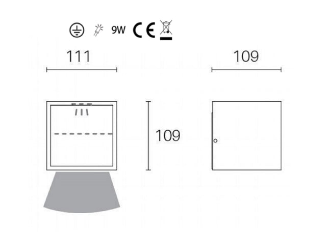 Sovil Applique 9W Led 4000K Sovil