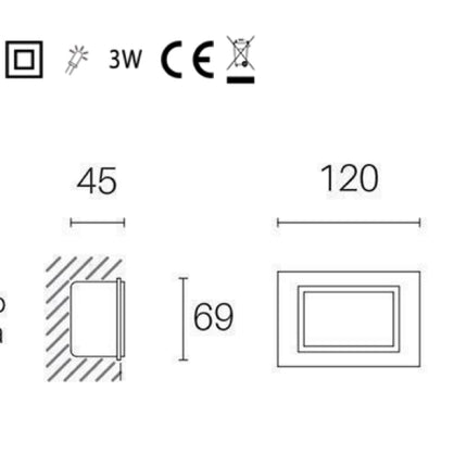 Sovil Faretto Incasso Aperto 3W Led Efficienza Luminosità e Design Moderno