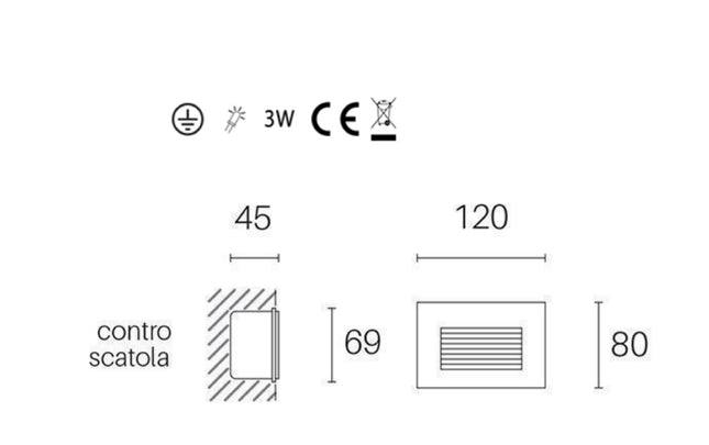 Sovil Faretto Incasso Dente 3W Led Efficienza e Design per Illuminazione Interna Sovil