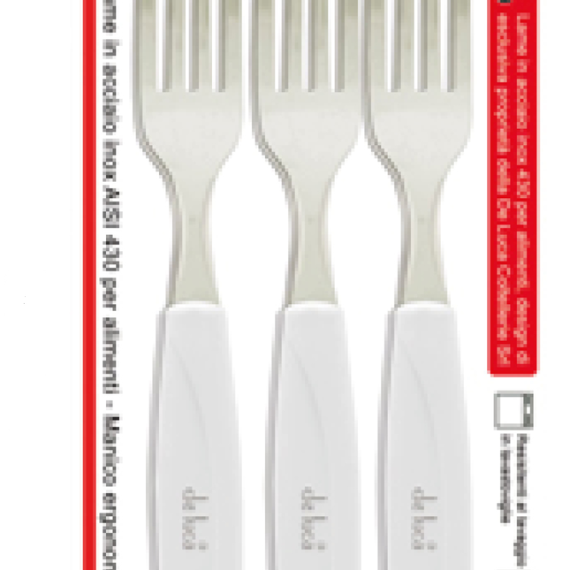 Forchetta Tavola Man. Plastica Conf. 6 Pz. Set di Forchette in Plastica per Tavola