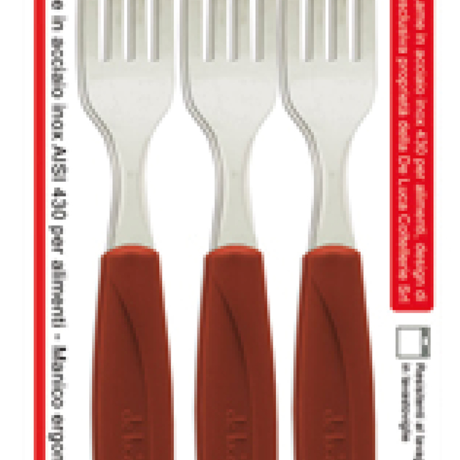 Forchetta Tavola Man. Plastica Conf. 6 Pz. Set di Forchette in Plastica per Tavola