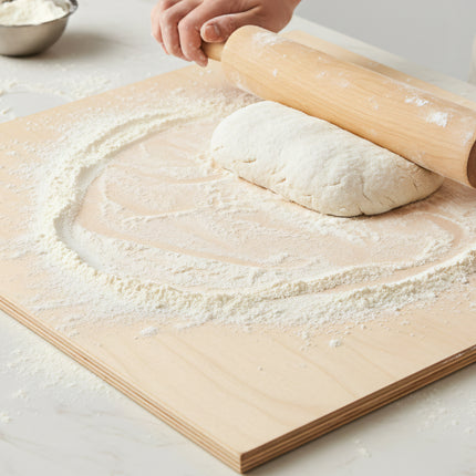Meeting Legno Spianatoia per Pasta Professionale in Betulla 100x51cm Made in Italy Food Grade per Impasto Meeting Legno