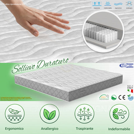 Materasso ARGENTO 800 Airspring 800 Molle Box Airform Doppio Lato Silver Antistatico Casalinghi Sicignano