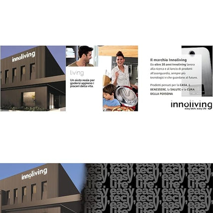 Innoliving Forno a Microonde 23 Litri INN-862S, 800W con Grill, 5 Livelli di Potenza, Funzione Scongelamento, Timer 60 Minuti, Design Elegante in Acciaio, Perfetto per Riscaldare, Cuocere e Scongelare Innoliving