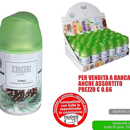 Irge Deodorante 250 ml Pino Automatic Spray Refil Irge