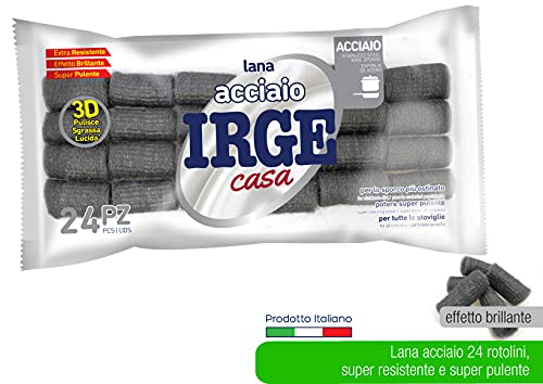 Irge Lana Acciaio 24 Rotolini 100 gr, Multicolor Irge