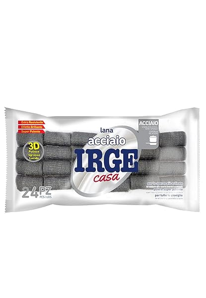 Irge Lana Acciaio 24 Rotolini 100 gr, Multicolor Irge