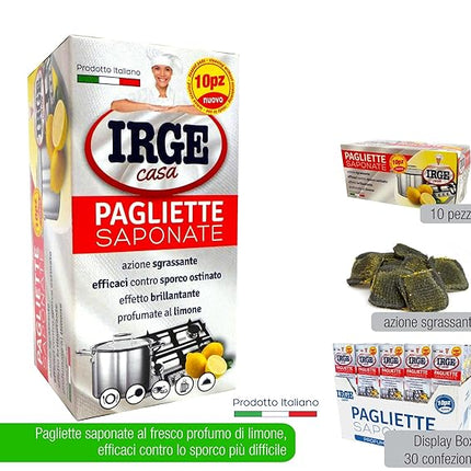 Irge Lana Acciaio Saponata 10 Pz 150gr, Multicolor Irge