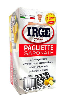 Irge Lana Acciaio Saponata 10 Pz 150gr, Multicolor Irge