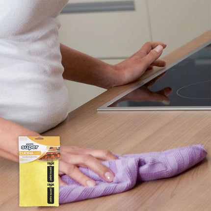 Irge Panno Super 30X30Cm Microfibra Bagno Cucina Inox Vetri Irge