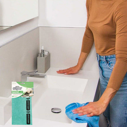 Irge Panno Super 30X30Cm Microfibra Bagno Cucina Inox Vetri Irge