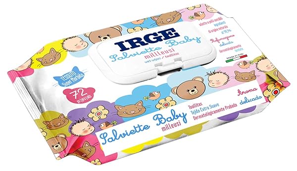 Irge Salviette 72 Pz con Pop Baby Milleusi Irge