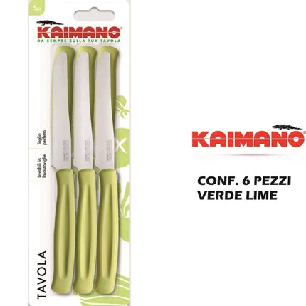 Coltelli Dinamik Conf. 6 Pz. Verde Lime Kaimano