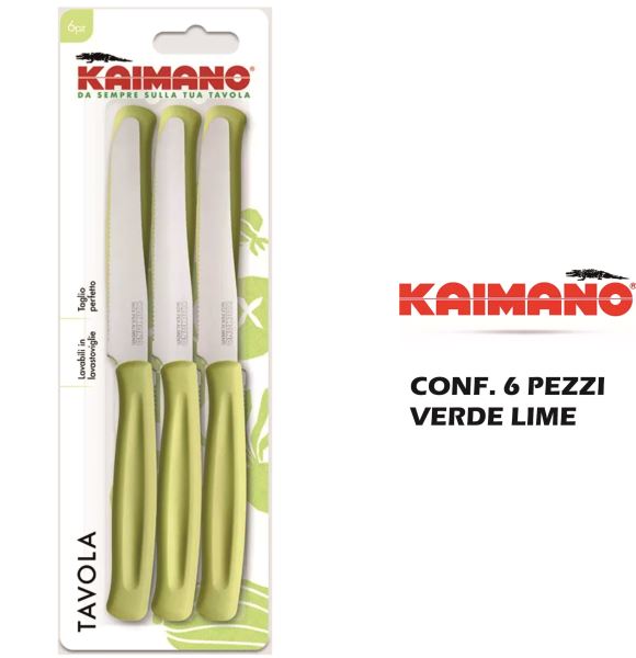 Coltelli Dinamik Conf. 6 Pz. Verde Lime Kaimano