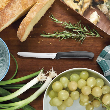 Set 6 Coltelli da Tavola e Bistecca Italicus Lama Inox, Taglio Preciso, Lavabili in Lavastoviglie, Resistenti e Duraturi Kaimano