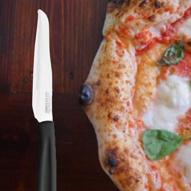 Coltelli Pizza Kaimano Dinamik 6pz Acciaio Inox Manico Nero
