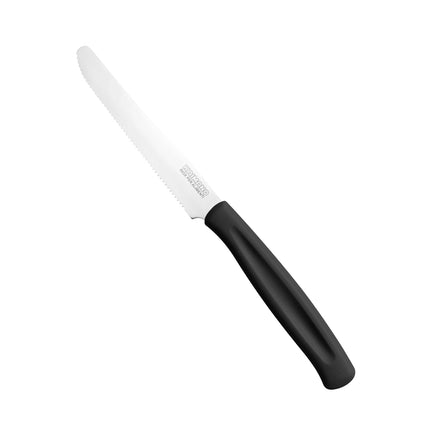 Coltelli da Tavola Dinamik 6 pz in Acciaio Inox 10,7cm con Manico in PP, Lavabili in Lavastoviglie, Taglio Preciso per Uso Alimentare
