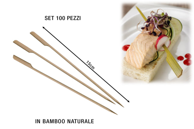 Leone Spade In Bamboo Monouso: Eleganza Eco-Friendly Per Alimenti (Set 100 Pz.) Leone