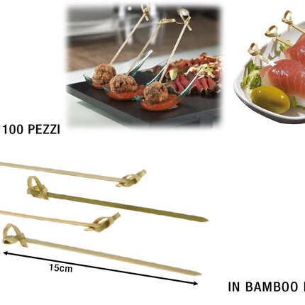 Leone Spiedi In Bamboo Monouso: Versatilità Per Barbecue E Decorazioni Leone