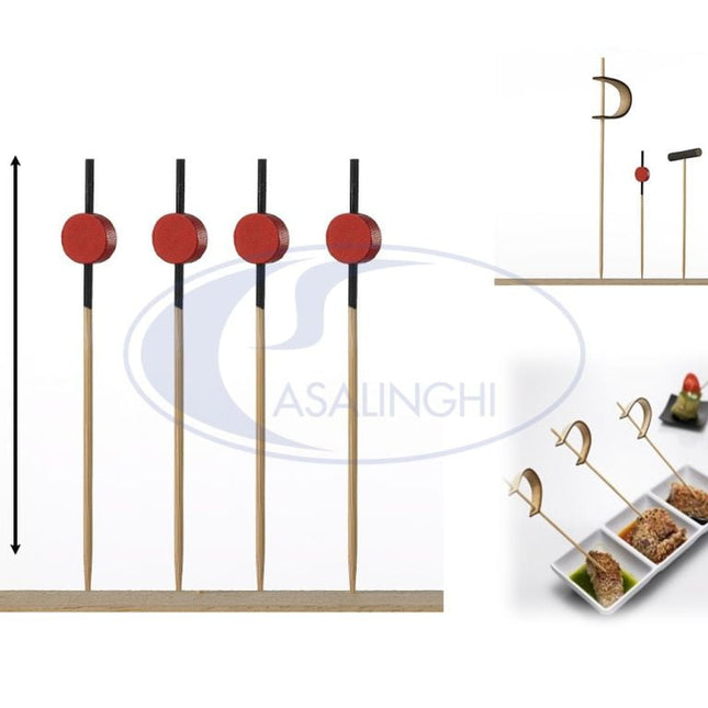 Spiedi In Bamboo Akita Cm.9 Set 100 Pz.-8024112100283