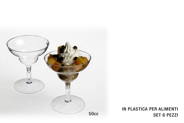Mini Calice Trasp. Set 6 Pz. Cc.50 Krystal Party-8024112631428