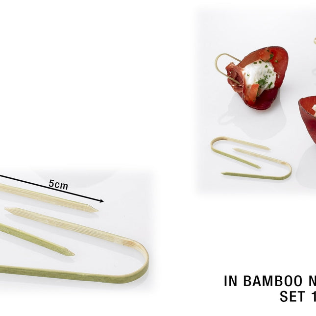 Fermaboccone Bamboo Chiba Cm.5 Set 100 Pz.-8024112100399