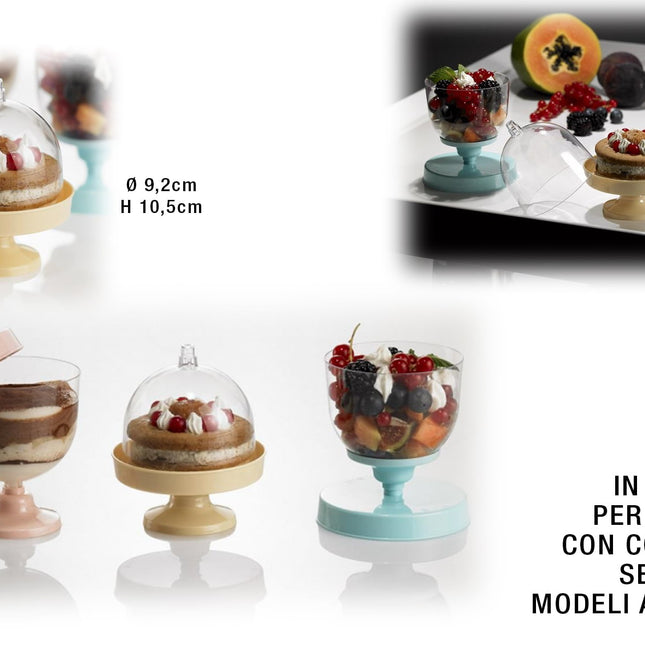 Leone Mini Tortiere Monouso Krystal Party Confezione 9 Pezzi Con Coperchio Leone